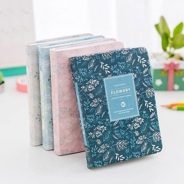 

new korean kawaii retro flower schedule yearly diary weekly monthly daily planner organizer paper notebook notepad, Purple;pink