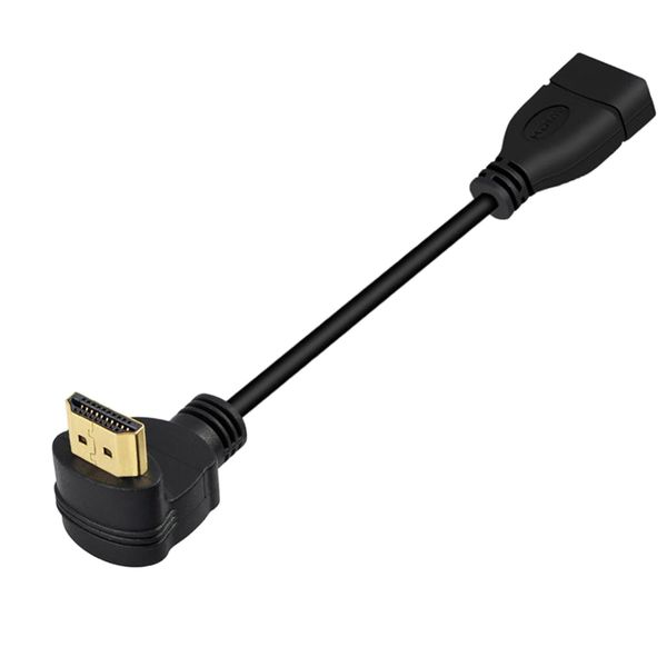 

high hdtv 90 degree angled male to hdtv female cable hd cable