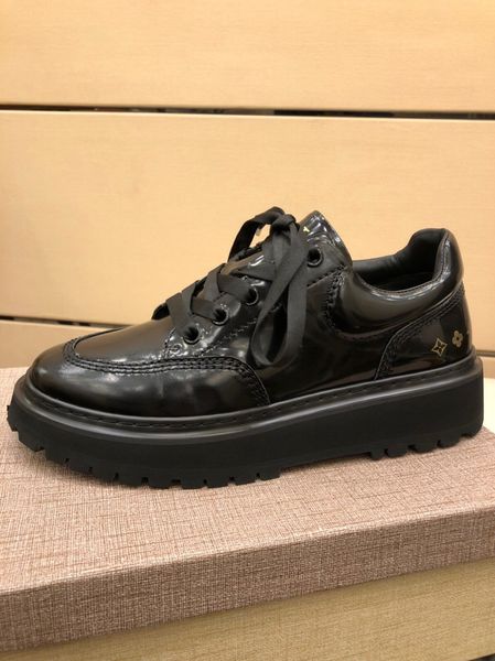 

patent calfskin dress shoes men's banquet shoes men's casual dress leather party 38-44 asdfg, Black
