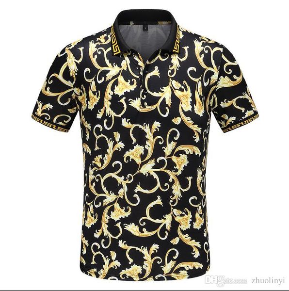 

spring/summer 2019 new designer brand european and american lapel business men polo- size m-3xl- - welcome to buy -a26