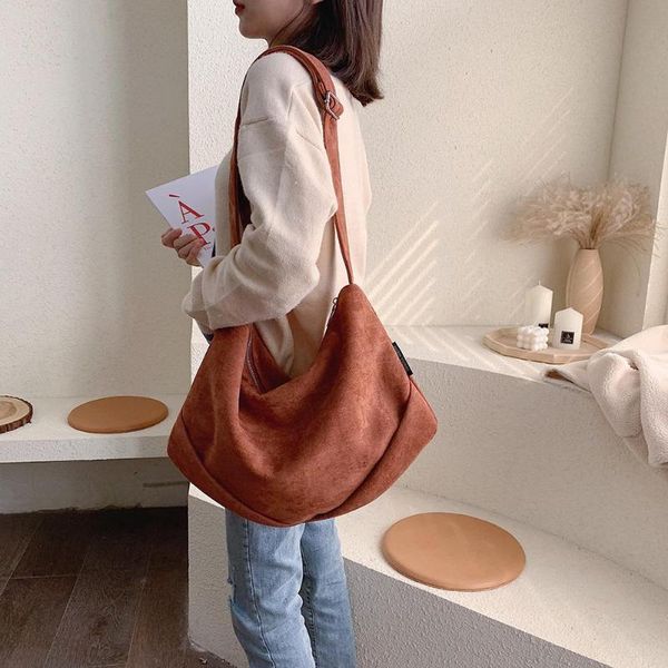 

women modis corduroy cross body bags casual large capacity shoulder bag for school travel shopping handbag bolsa feminina