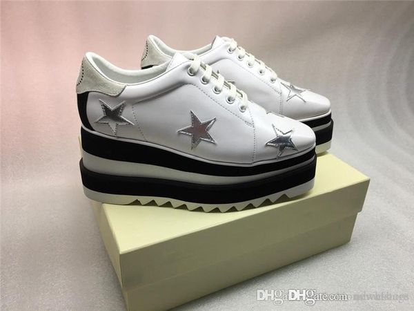 

2018 STELLA MCCARTNEY Elyse платформа шнуровке Оксфорд женщины кроссовки обувь с коробкой