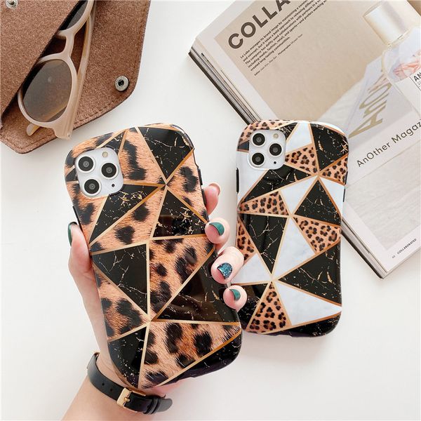 

luxury marble diamond leopard cheetah pattern fashion mobile phone case cover for iphone 11 pro max 7 8 plus x xr