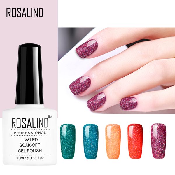 

rosalind soak off gel polish white bottle rainbow manicure soak off semi permanant set for nail gels hybrid nail varnishes, Red;pink
