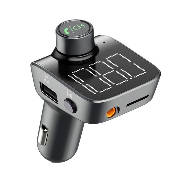 

bluetooth car fm transmitter wireless handscar kit lcd usb aux fm modulator mp3 player dual usb charger adapter