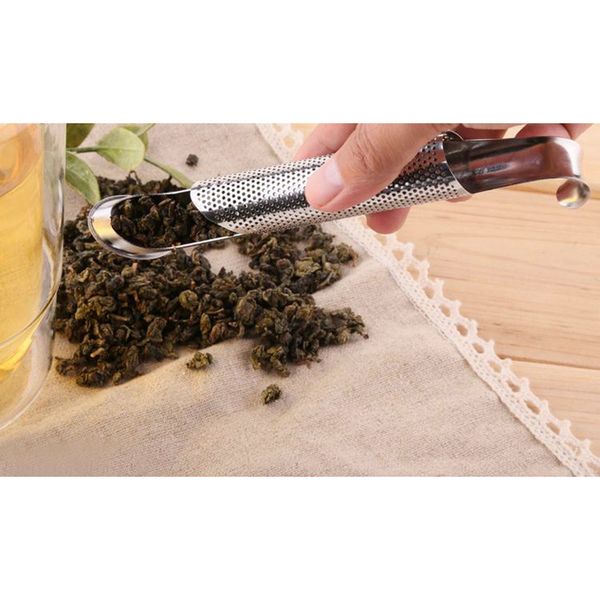 

stainless steel tube tea infuser stick loose tea strainer steeper filter