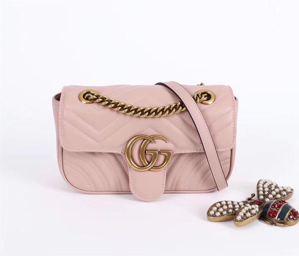 

High qaulity gucci marmont bag luxury handbag famou brand de igner handbag women bag real leather houlder bag