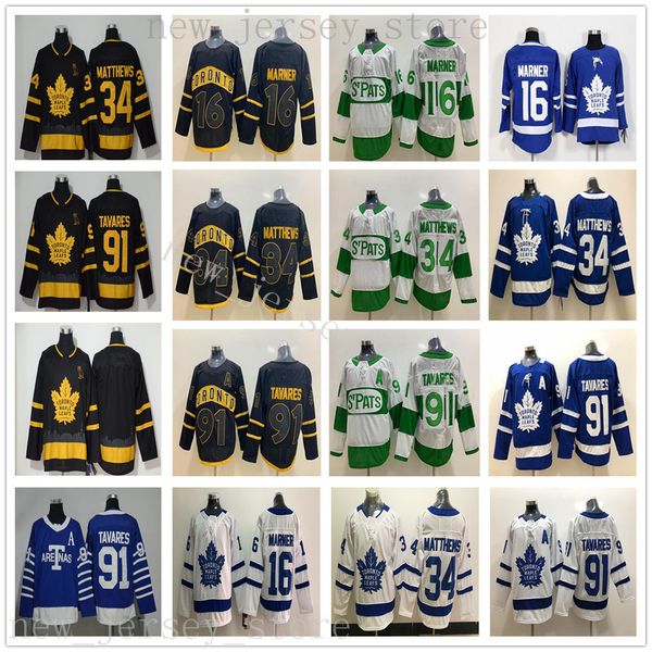 

2019 2020 toronto maple leaf hockey 34 au ton matthew jer ey new black city 91 john tavare whie blue 16 mitchell marner jer ey