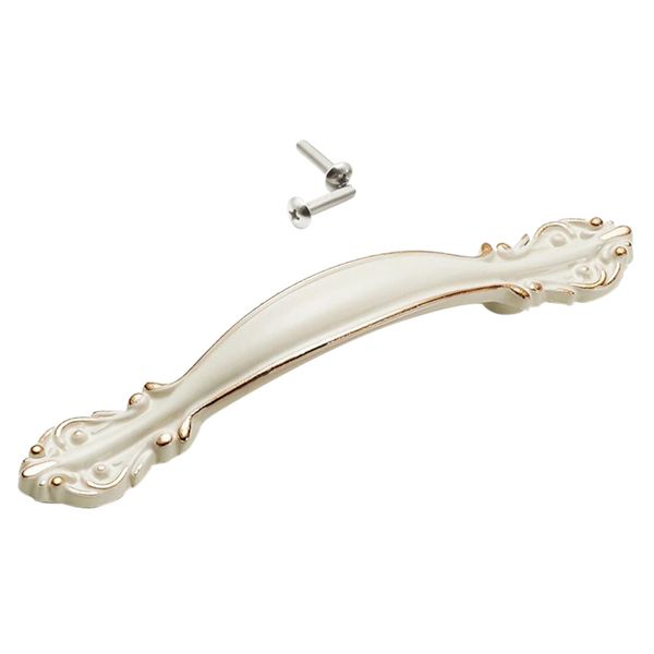 

drawer door handle zinc alloy cupboard cabinet pulls hardware white