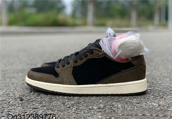 

travis scotts 1 low cactus jack man designer basketball shoes i black sail dark mocha university red fashion trainers