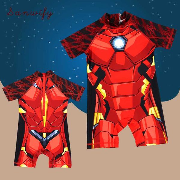

boys swimwear kids piece swimsuit man cartoon zipper rash child bathing suit baby surfing sport beachwear