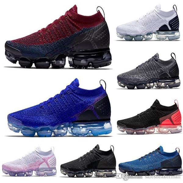 

2019 new arrival men women outdoor vapors 2.0 1.0 white grey black running sport jogging ten fashion luxury mens women designer sandals shoe