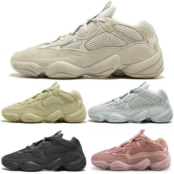 

new 500 salt running shoes mens womens desert rat 500 utility black blush f36640 db2908 ee7 fashion luxury mens women designer sandals shoes