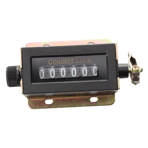 

new d94-s 0-999999 6 digit resettable mechanical pulling counter