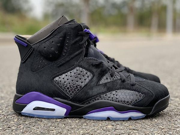 

Новые Jumpman 6 VI Black Cat волосы мужские баскетбольные кроссовки MALE 6s спортивные дизайн