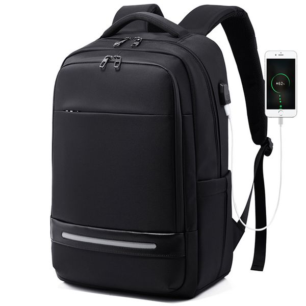 

new men's backpack 17 inch notebook usb charging multi-layer space backpack travel mochila multi-functional business