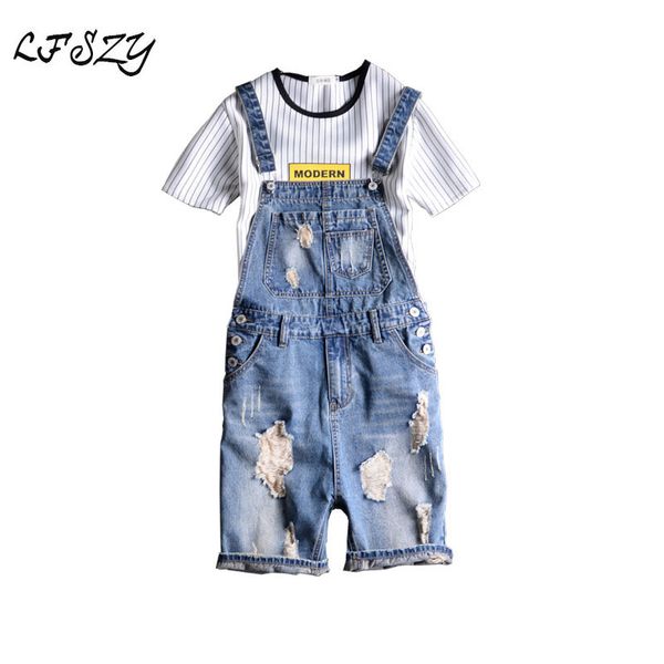 

men's denim shorts 2019 new summer japanese denim shorts men's halter five slim strap size s-5xl, Blue