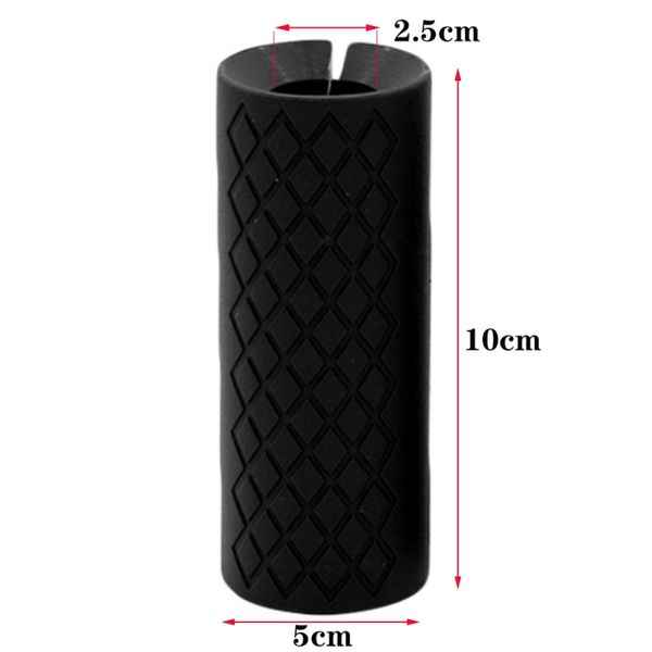 

dumbbell barbell grips thick bar handle pull up weight lifting support silicone anti-slip protect pad for fitness body building