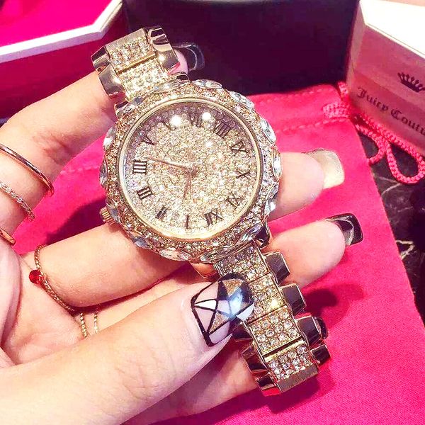 

women watch woman 2020 gold clock lady wrist watches crystal female ladies quartz watch fashion women's wristwatch, Slivery;brown