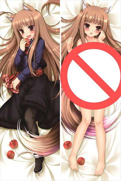 Decorative Anime Spice And Wolf Dakimakura Hugs Pillow Case