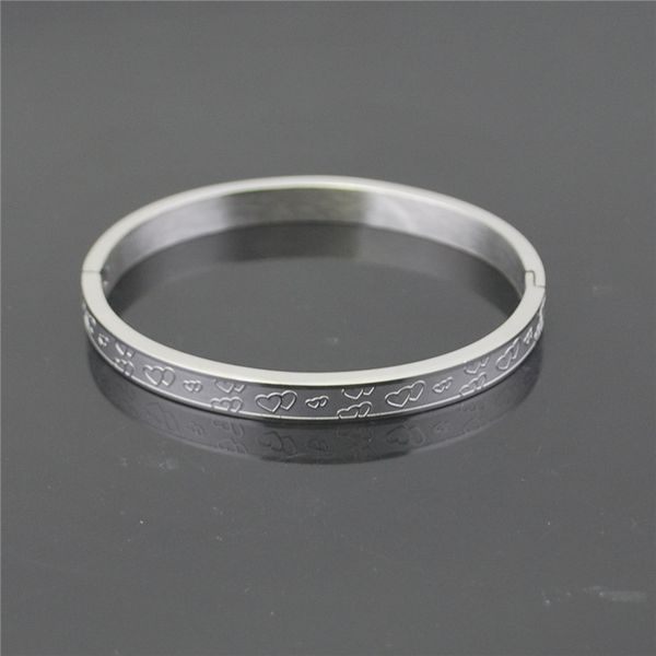 

summer jewelry 2020 new designs stainless steel men's bracelet for ladies bangles romantic multi heart bracelets couples, Black