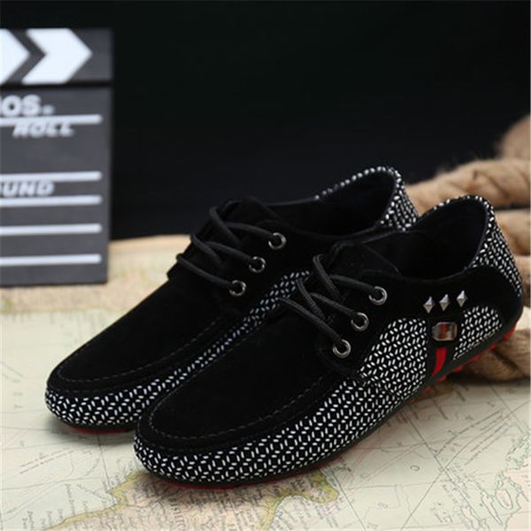 

new fashion men flats light breathable shoes shallow casual shoes men loafers moccasins man sneakers peas zapatos hombre shoes, Black