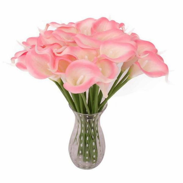 

1 шт. искусственные цветы свадебные украшения pu калла лили цветы букеты главная осень украшения искусственные растения поддельные флорес оп