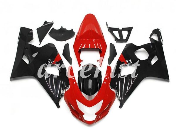 

4 подарки новый abs мотоцикл обтекатели комплект подходит для suzuki gsx-r600 gsx-r750 600 750 k4 2004 2005 04 05 холодный красный черный