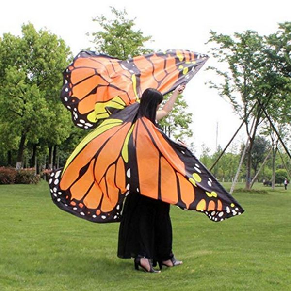 

egyptian belly dance wings dancing costume for women elegant dancer, Blue