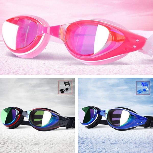 

electroplating uv waterproof anti fog swimwear eyewear women men swim diving water glasses gafas adjustable swimming goggles