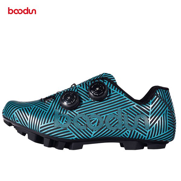

boodun cycling shoes men bike shoes breathable mtb non slip bicycle shoes athletic racing sapatilha ciclismo self-lock sneakers, White;red