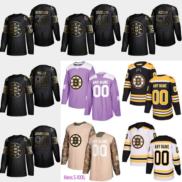 

37 Bergeron 2019 Golden Edition Boston Bruins Brad 55 Noel Acciari 90 Marcus Johansson 86 Kevan Miller 48 Matt Grzelcyk Jersey