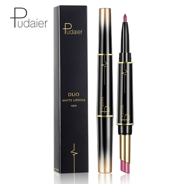 

pudaier matte moisturizing double heads lipstick permanent waterproof lip liner