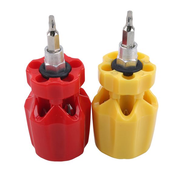 

mini small screwdriver portable multifunction set radish head screw driver car repair handle repair hand tools, Black
