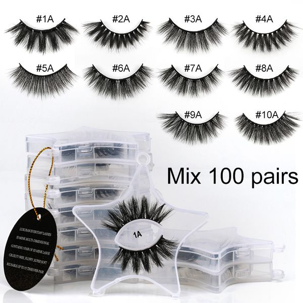 

shidishangpin mink eyelashes wholesale 10/20/30/40/50/100 lashes wholesale mink lashes bulk lash eyelash natur false eyelashes