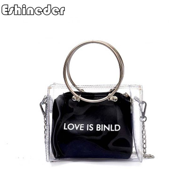 

женщины jelly candy летняя пляжная сумка 2 шт. прозрачная сумка сумка небольшая сумка женская сумка посыльного