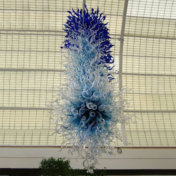 

lamps modern led crystal chandeliers large lighting e27 long chain hand blown art glass hanging chandelier pendant light