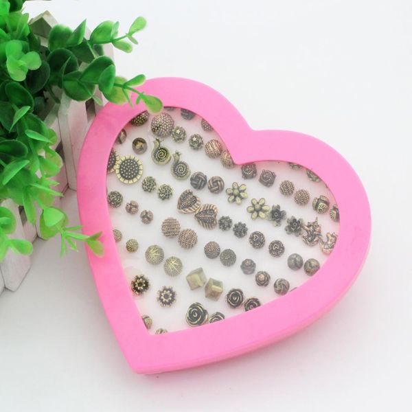 

36 pairs vintage earrings studs ear stud, Golden