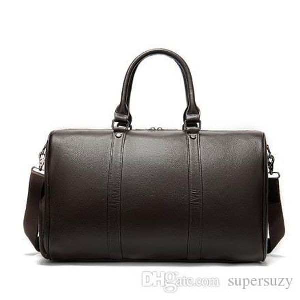 

selling luxury men women large capacity travel tote bag genuine cowhide leather duffle bag casual funtional luggage handbag