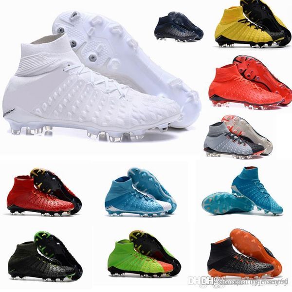 

2018 лучшие качества hypervenom phantom iii df fg 3d открытый футбол бутсы тренеры футбол fg mens футбол футбол обувь 39-45, White;red