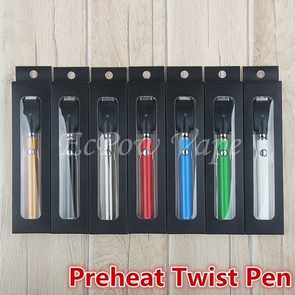 

Твист тонкий ручка кнопка подогрева 510 Vape ручки регулируемая напряжение аккумулятор e сигареты 350mah литий-2,0 в~4.0 V вв Вапоризатора сигареты лучший завод цена