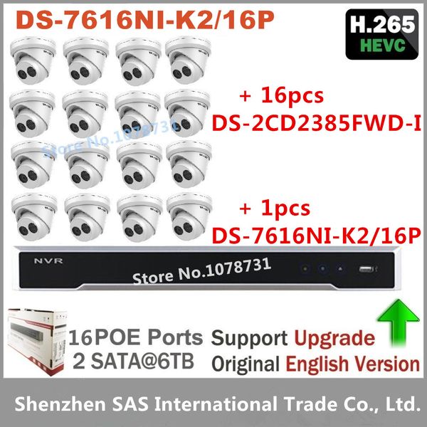 

Hikvi ion 16ch 4k poe nvr kit cctv ecurity y tem 16pc outdoor 8mp network turret ip camera poe p2p video urveillance y tem