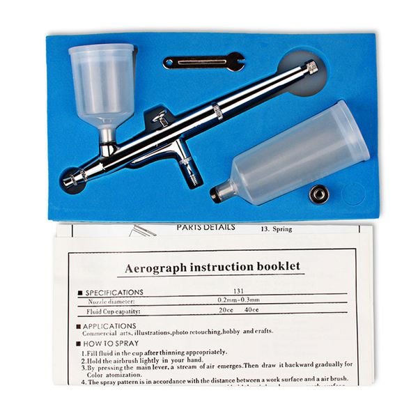 

airbrush kit nozzle caliber 0.2/0.3/0.5mm press pull double action switch printing nail tattoo diy painting