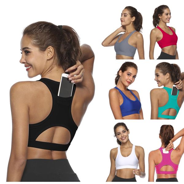 

women solid sport bra black padded yoga brassiere fitness sports tank female sport yoga bra push up gym sports, White;black