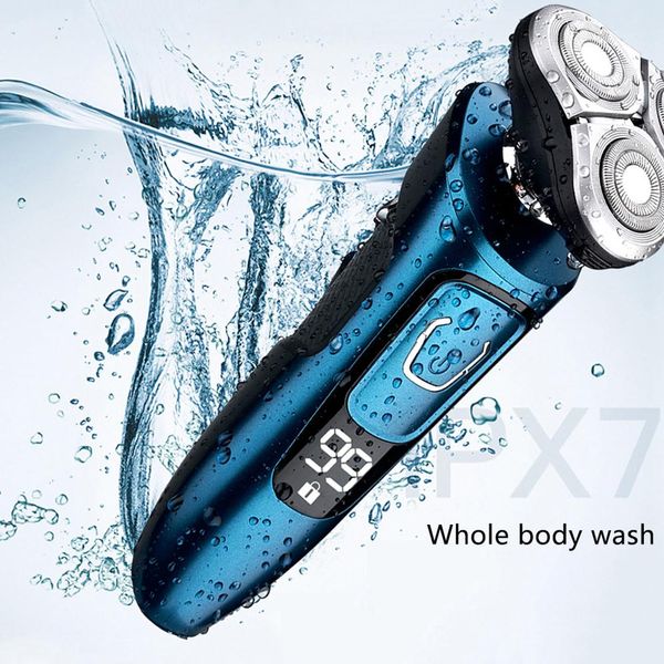 

intelligent digital display electric shaver wet and dry electric razor for men usb rechargeable beard shaving machine face shave