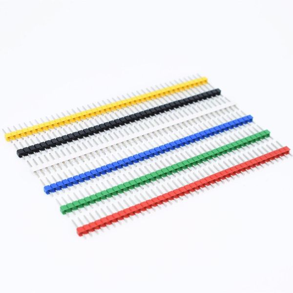 

40 pin 1x40 single row male 2.54 breakable pin header connector strip