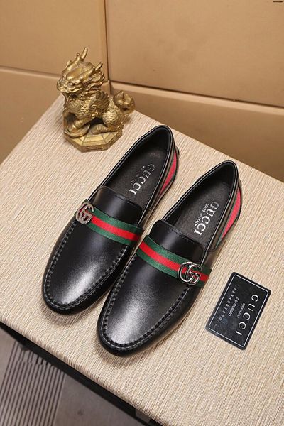 

19fw 2019 новая мужская обувь повседневная роскошные бренды летние мужчины мокасины из натуральной кожи мокасины легкие дышащие скольжения н, Black