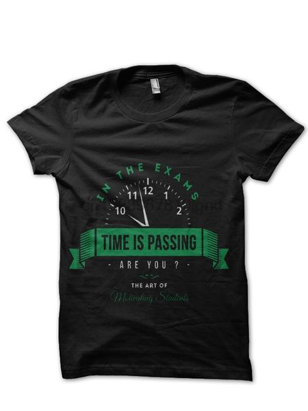 

time is passing t shirt, White;black