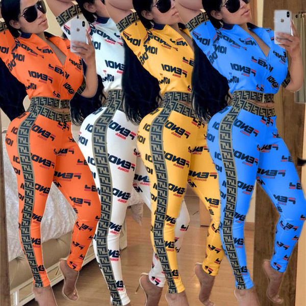 

Women hort leeve track uit f letter print zipper top pant legging 2 piece fa hion uit ummer outfit port wear jogger et 2xl a32603