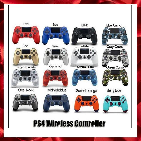 

Wirele bluetooth controller for p 4 vibration joy tick gamepad game controller for ony play tation with retail box 3008044